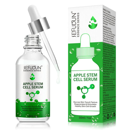 SEFUDUN Apple Stem Cell Serum – 30ml Anti-Aging Moisturizer with Hyaluronic Acid & Antioxidants