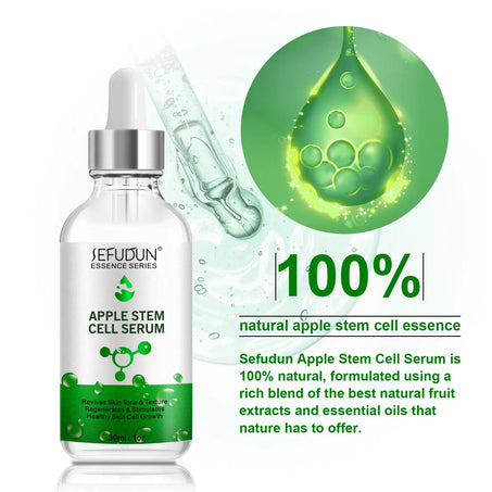 SEFUDUN Apple Stem Cell Serum – 30ml Anti-Aging Moisturizer with Hyaluronic Acid & Antioxidants