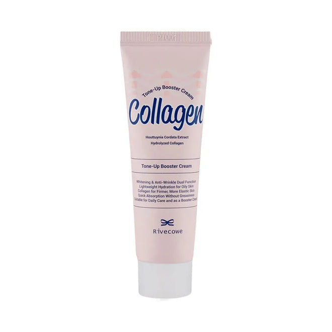 Collagen Tone-Up Face Cream – Brightening SPF Moisturizer for Oily Skin