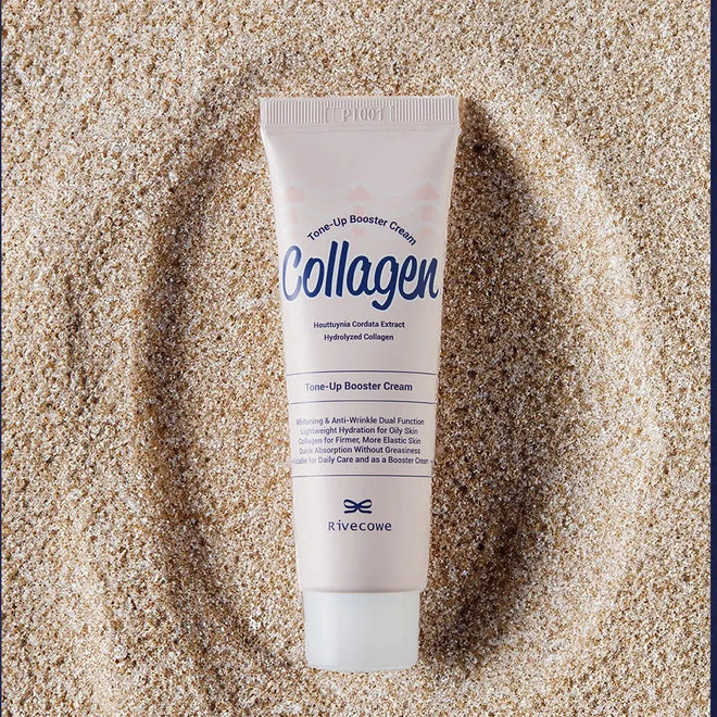 Collagen Tone-Up Face Cream – Brightening SPF Moisturizer for Oily Skin